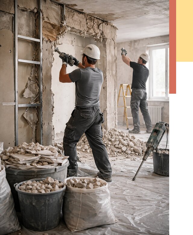 Демонтажные работы в Ейске от 2783 руб. — услуги и цена под ключ | ОТДЕЛОЧНИК-Еск