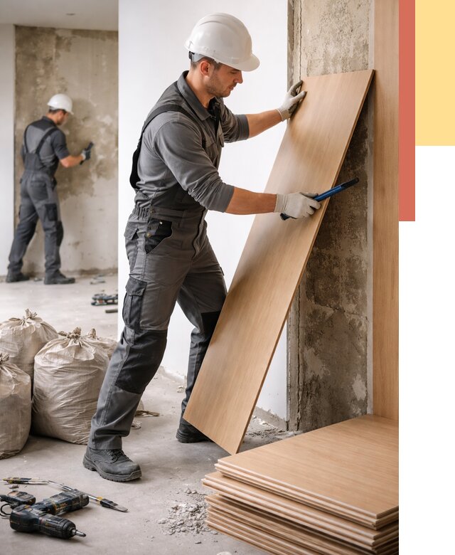 Демонтаж стеновых панелей в Ейске от 3607 руб. за м² быстро и недорого | ОТДЕЛОЧНИК-Еск