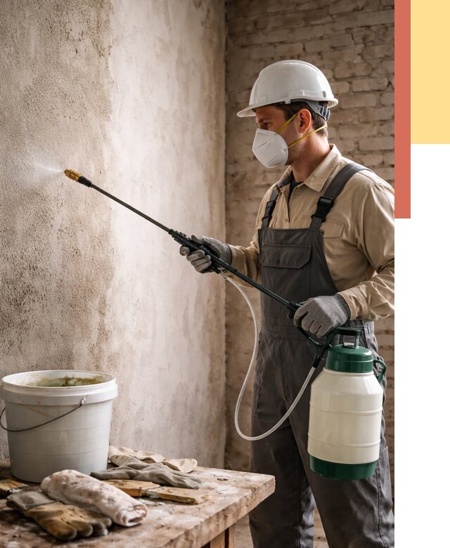 Антисептическая обработка стен в Ейске от 1237 руб. — быстро и недорого | ОТДЕЛОЧНИК-Еск