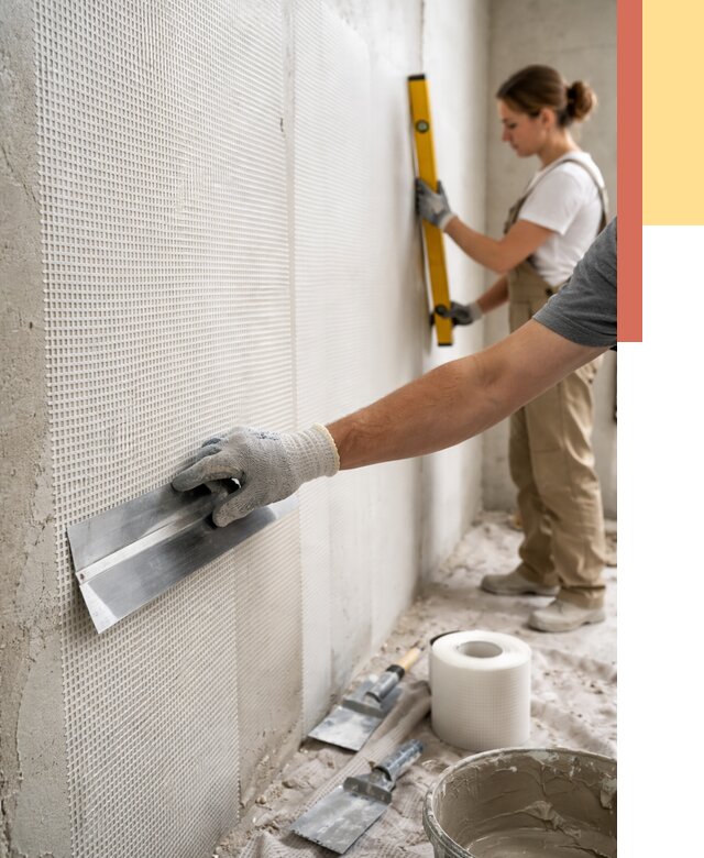 Армирование стен стеклосеткой в Ейске от 3298 руб. под ключ | ОТДЕЛОЧНИК-Еск