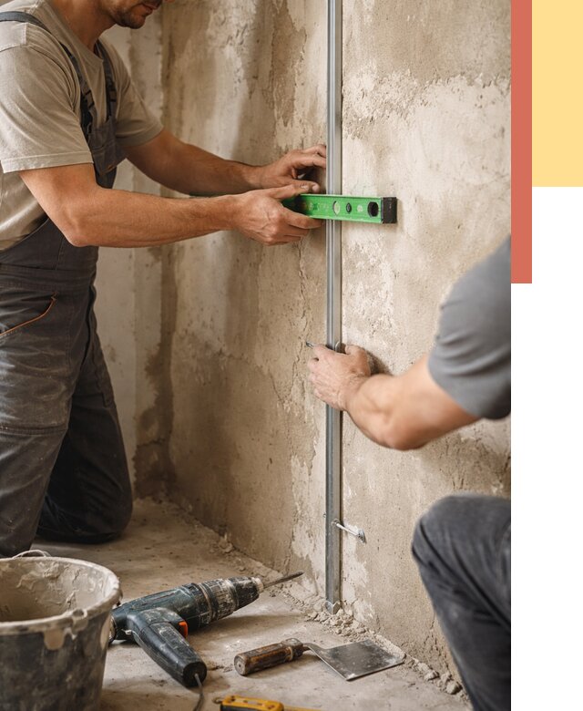 Установка штукатурных маяков в Ейске от 7214 руб. — быстро и недорого | ОТДЕЛОЧНИК-Еск