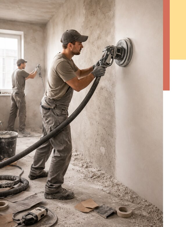 Шлифовка стен в Ейске от 1237 руб/м2 — быстро и недорого | ОТДЕЛОЧНИК-Еск