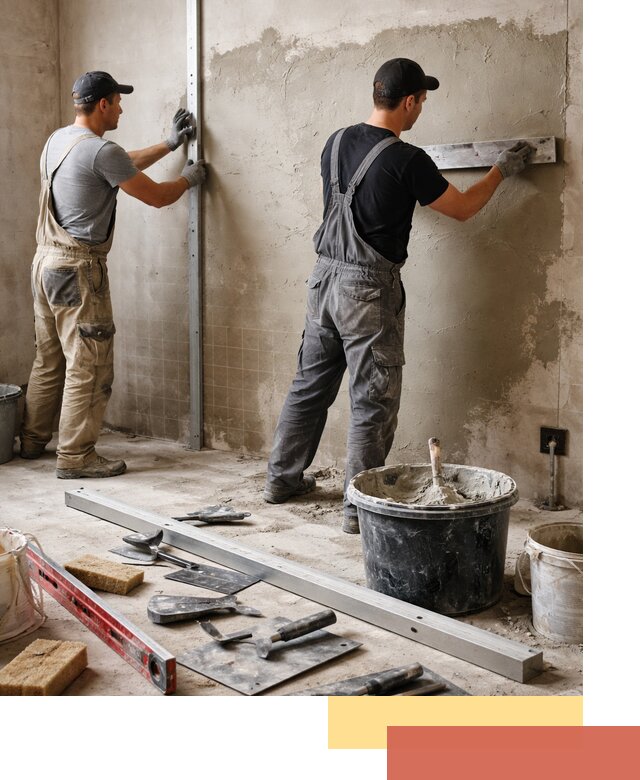 Профессиональная штукатурка стен под плитку в Ейске