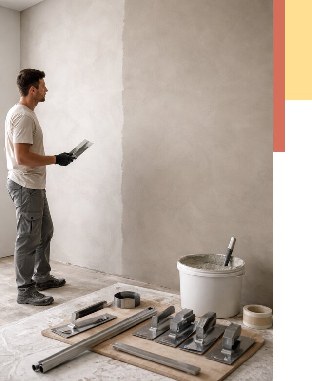 Нанесение микроцемента на стены в Ейске от 3298 руб./м2 под ключ | ОТДЕЛОЧНИК-Еск