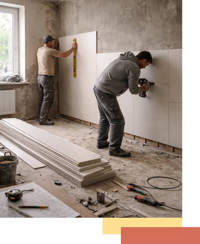 Монтаж ПВХ панелей на стены в Ейске качественно и быстро