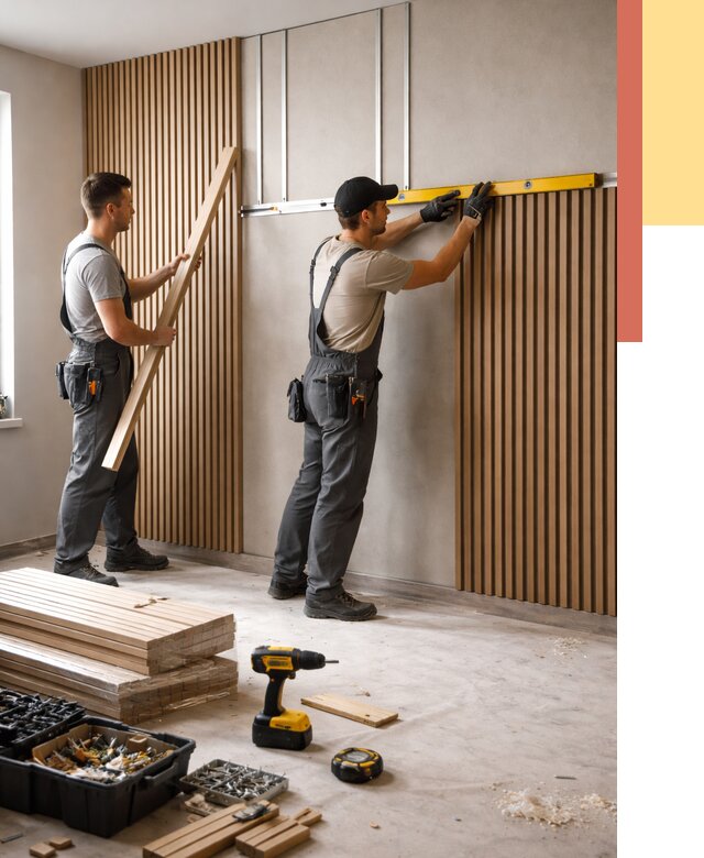 Монтаж реечных панелей на стены в Ейске от 1237 руб. — быстро и недорого | ОТДЕЛОЧНИК-Еск