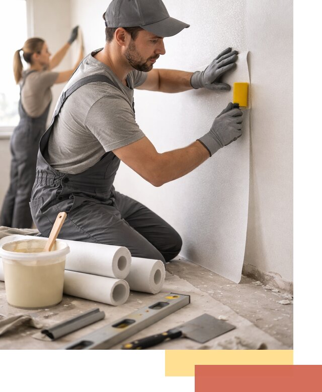 Поклейка стеклообоев профессионально в Ейске