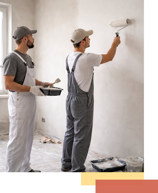 Покраска стен водоэмульсионной краской в Ейске