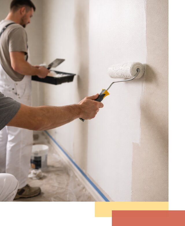 Покраска стен акриловой краской профессионально в Ейске