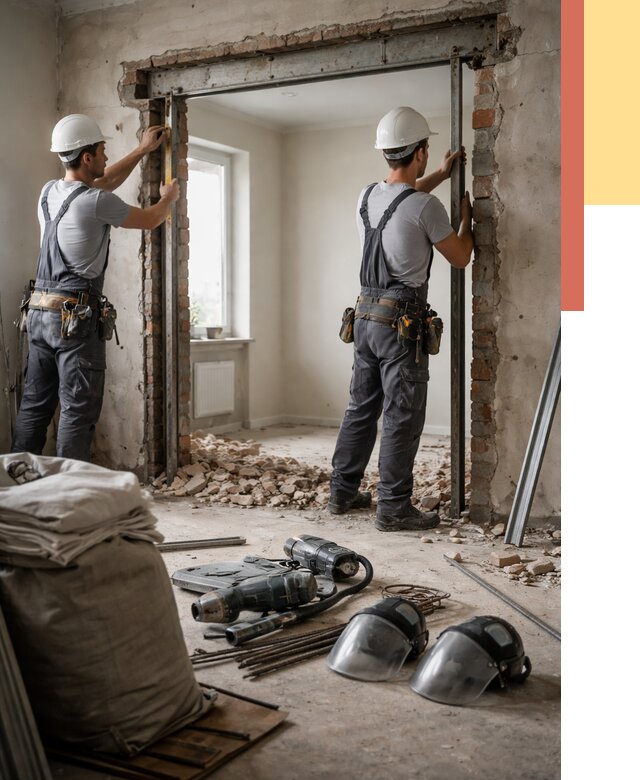 Расширение дверного проема в Ейске от 12883 руб. под ключ | ОТДЕЛОЧНИК-Еск