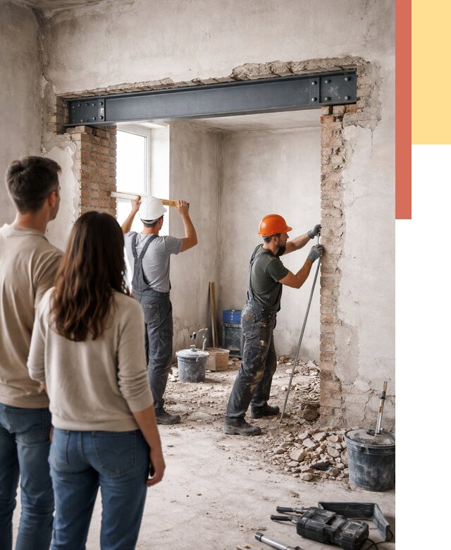 Усиление проема в стене в Ейске от 9791 руб. — усиление дверного проема металлоконструкцией | ОТДЕЛОЧНИК-Еск