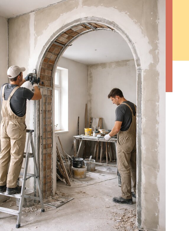 Устройство арочного проема в Ейске от 9791 руб. под ключ — быстро и недорого | ОТДЕЛОЧНИК-Еск