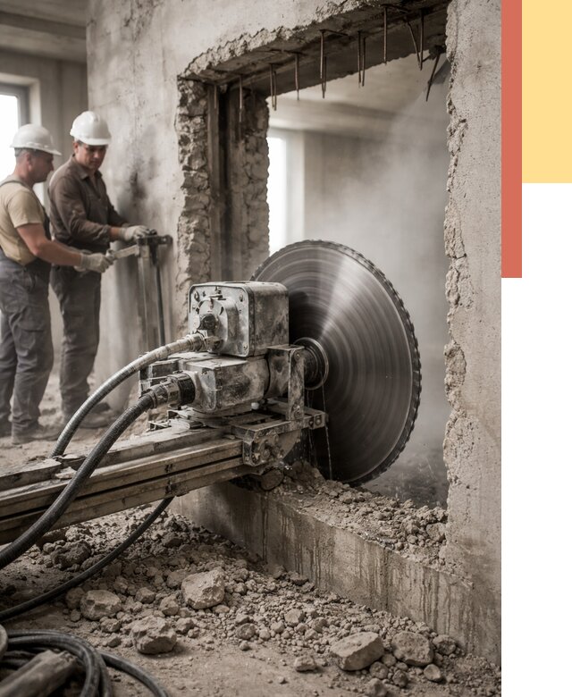 Алмазная резка проемов в Ейске от 4638 руб. быстро и недорого | ОТДЕЛОЧНИК-Еск