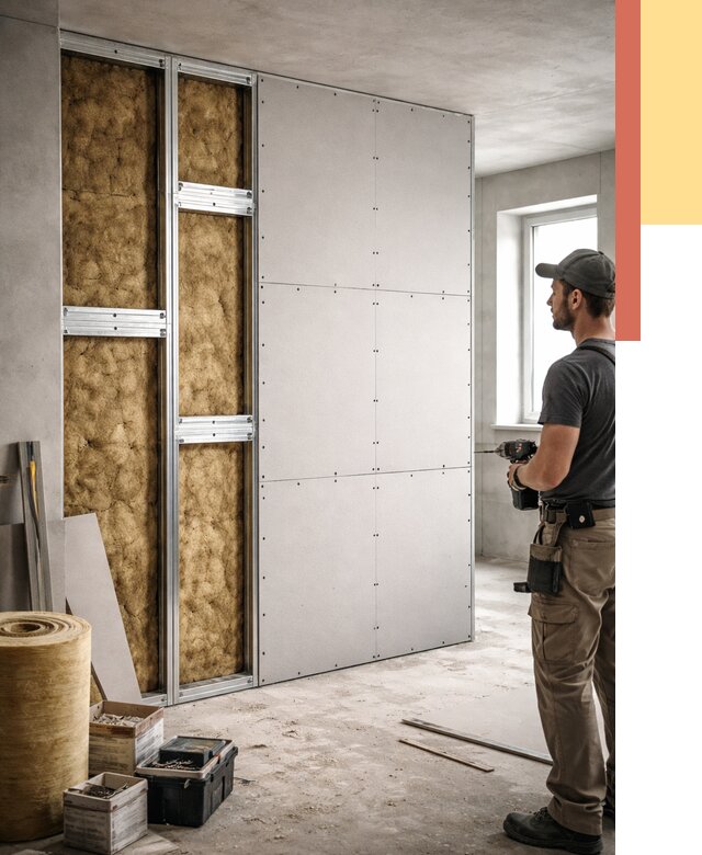 Усиленная перегородка под навеску в Ейске от 13192 руб. — монтаж под ключ | ОТДЕЛОЧНИК-Еск