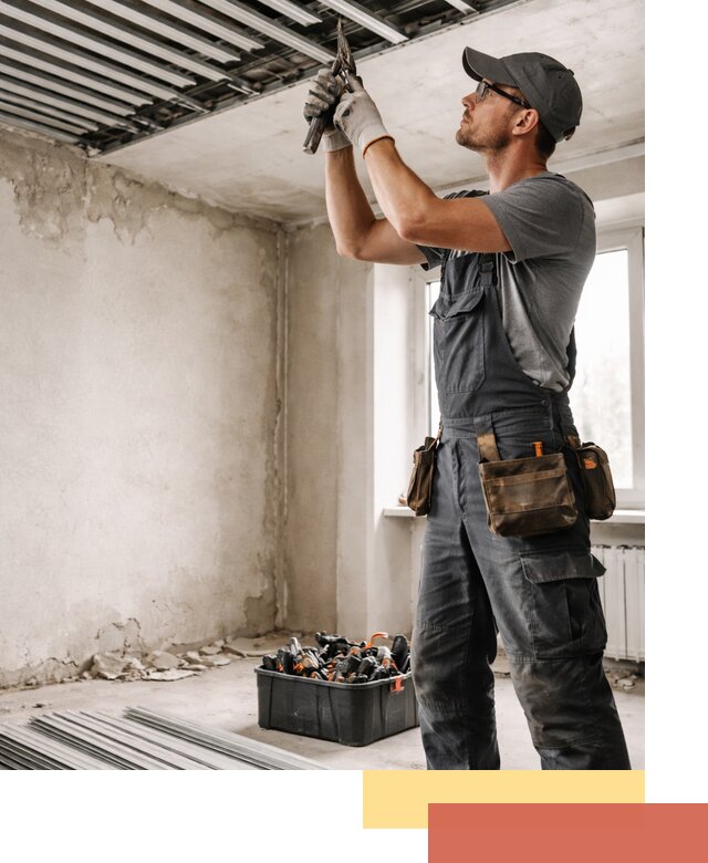 Демонтаж реечного потолка в Ейске быстро и аккуратно