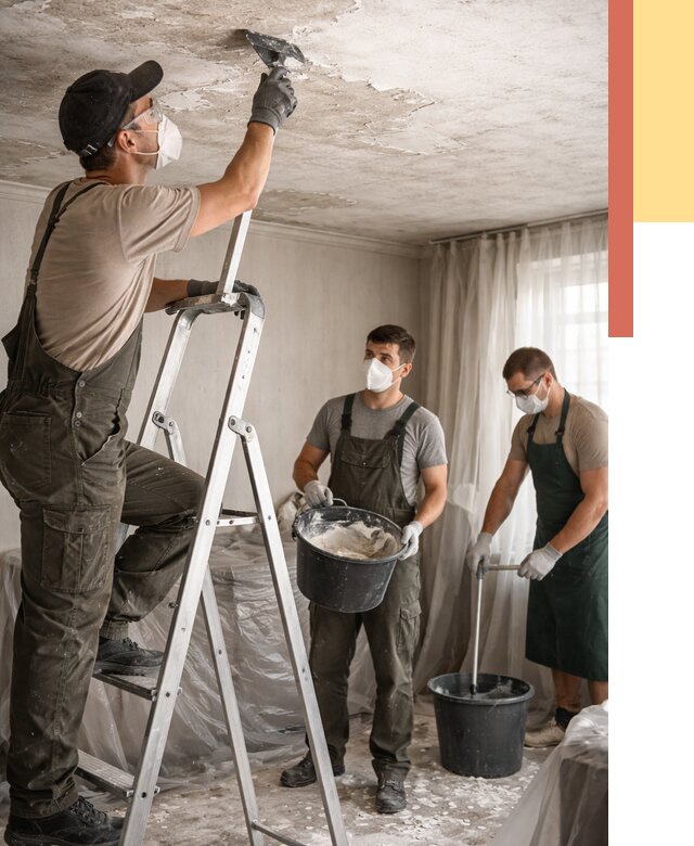 Удаление побелки с потолка в Ейске от 2577 руб. быстро и недорого | ОТДЕЛОЧНИК-Еск