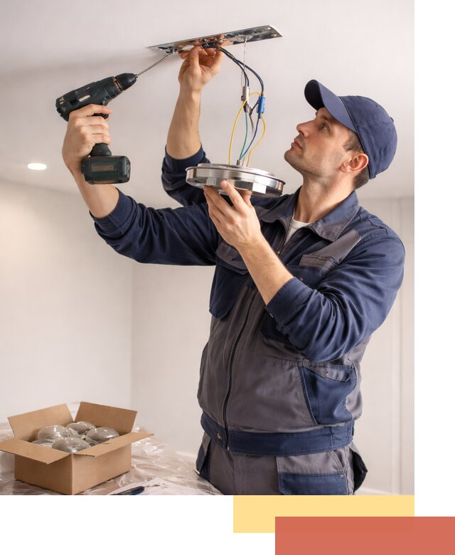 Установка люстры в натяжной потолок в Ейске