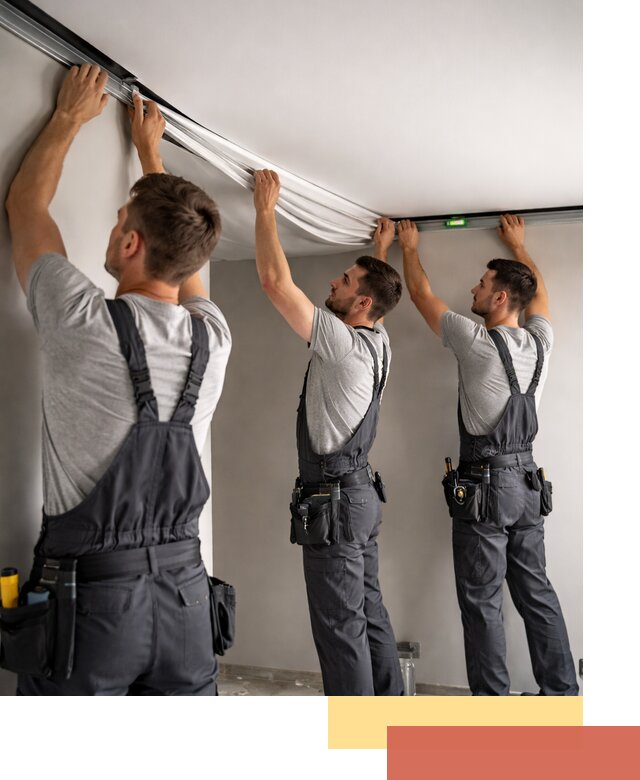 Теневые натяжные потолки в Ейске: монтаж и отделка быстро и качественно