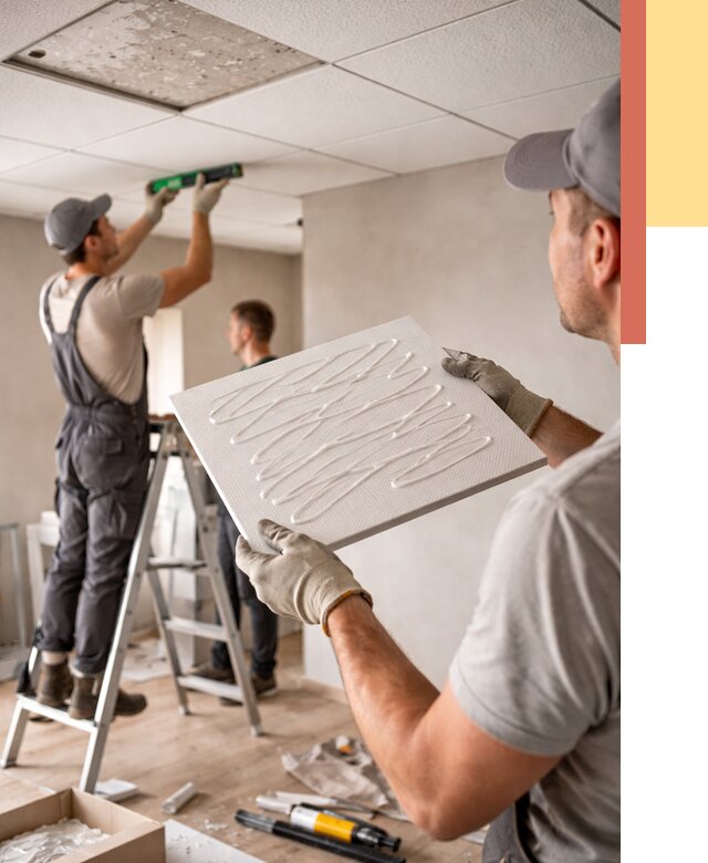 Монтаж потолочной плитки в Ейске от 4638 руб. — быстро и недорого | ОТДЕЛОЧНИК-Еск