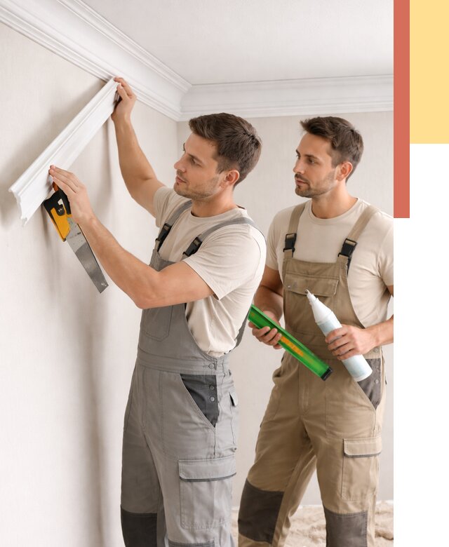 Монтаж потолочного плинтуса в Ейске от 2370 руб. — быстро и недорого | ОТДЕЛОЧНИК-Еск